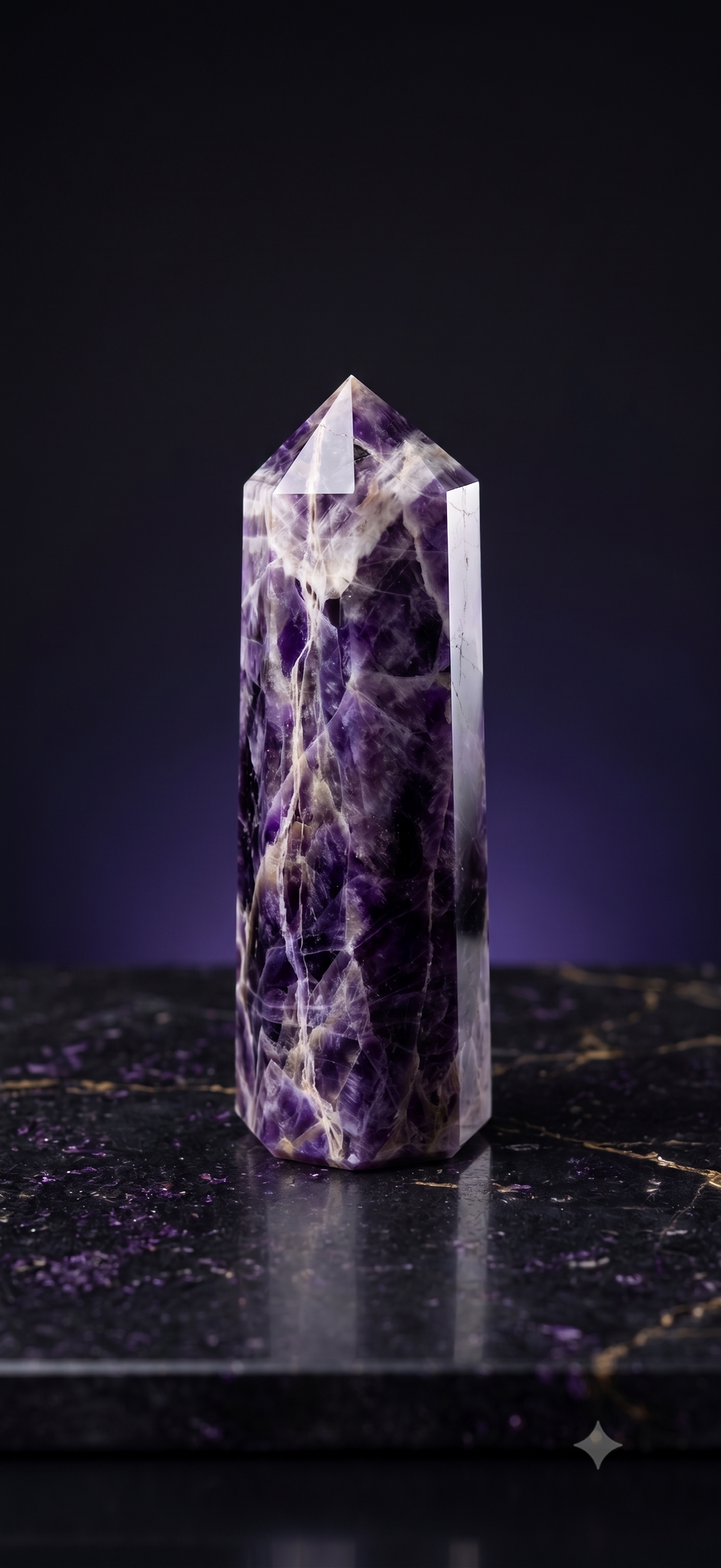 Amethyst crystal tower