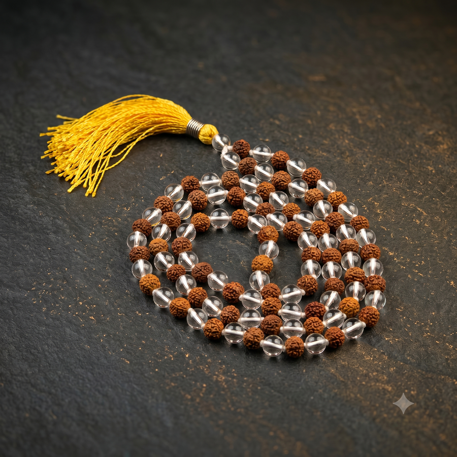 Natural Rudraksha Mala – Grounding | Soulolith