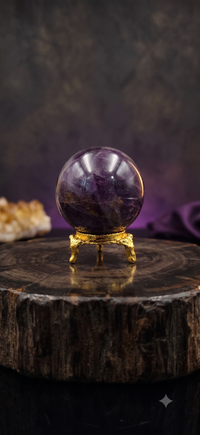 Amethyst crystal sphere
