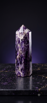 Amethyst crystal tower