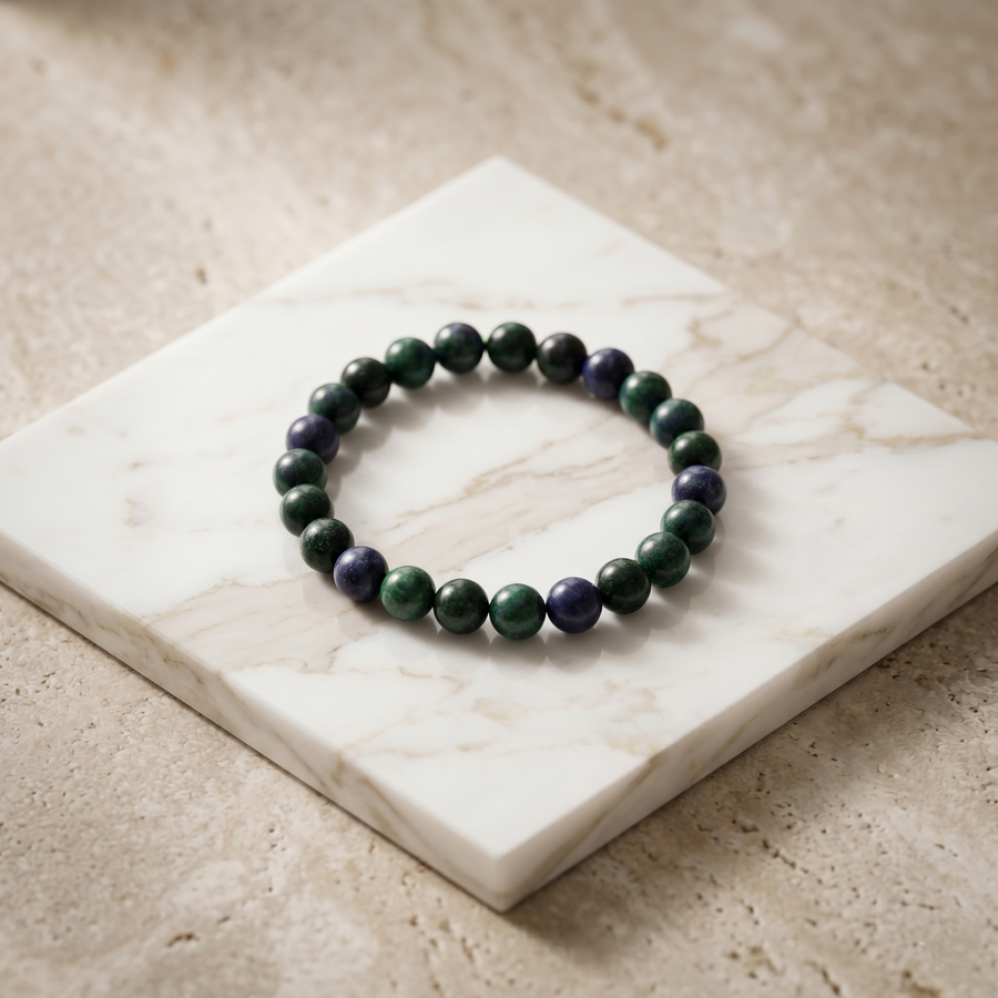 Natural Azurite Crystal Bracelet – Intuition & Wisdom | Soulolith