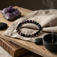 Bloodstone Crystal Bracelet on wrist – Root Chakra | Soulolith