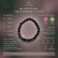 Bloodstone Crystal Bracelet chakra and meaning guide | Soulolith