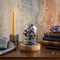 Lapis Lazuli Dome Crystal Tree styled for reflection – Throat Chakra | Soulolith