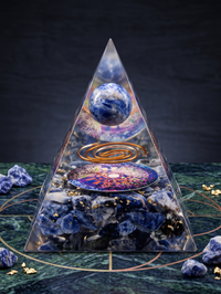 Natural Lapis Lazuli Orgonite Pyramid – Wisdom | Soulolith