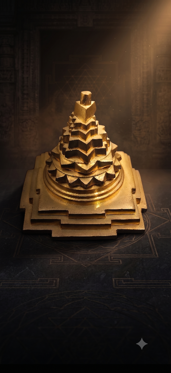Maha Meru Shree Yantra (Golden) – Soulolith