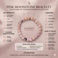 Pink Moonstone Bracelet – Soulolith