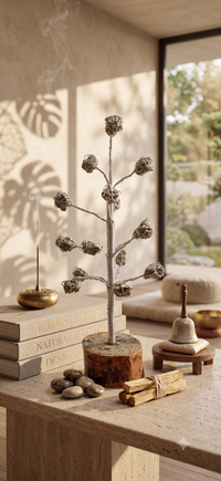 Raw Pyrite Gemstone Tree in home décor – abundance and strength | Soulolith