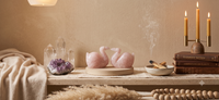 Rose Quartz swan carving detail