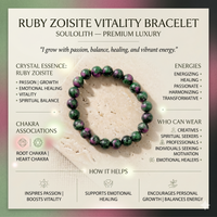 Ruby Zoisite Bracelet – Soulolith