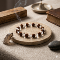 Rudraksha and Sphatik Bracelet – Soulolith