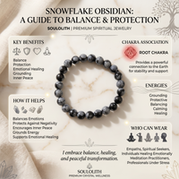 Snowflake Obsidian Bracelet – Soulolith