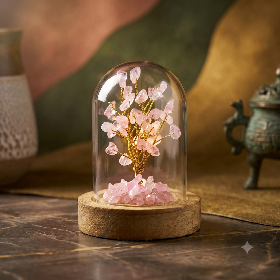 Rose Quartz Crystal Tree – Love and Peace | Soulolith