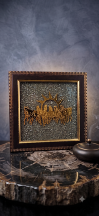Seven Horses Raw Pyrite Frame – Soulolith