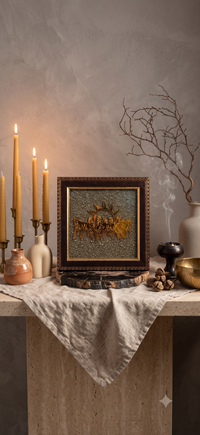 Seven Horses Raw Pyrite Frame alternate view – Soulolith